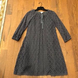 Gray lace dress